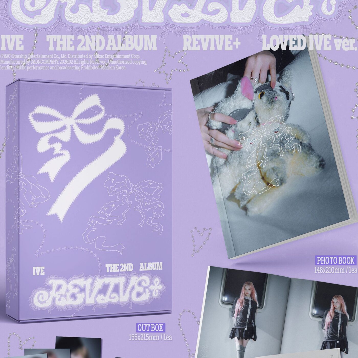 IVE - 2nd Album [REVIVE+] (LOVED IVE Ver.) + MusicKorea Photocard